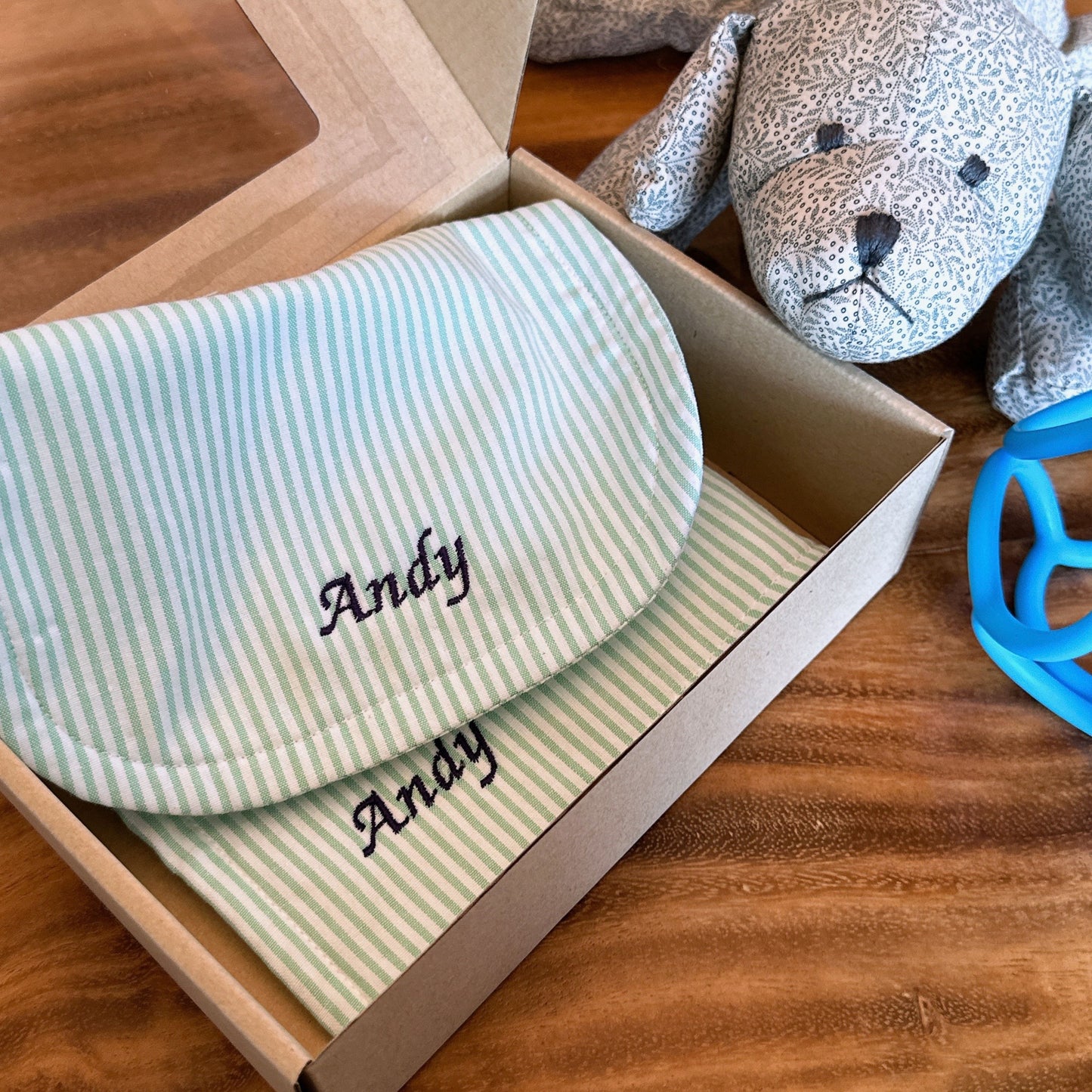Custom Baby Bib & mini towel set