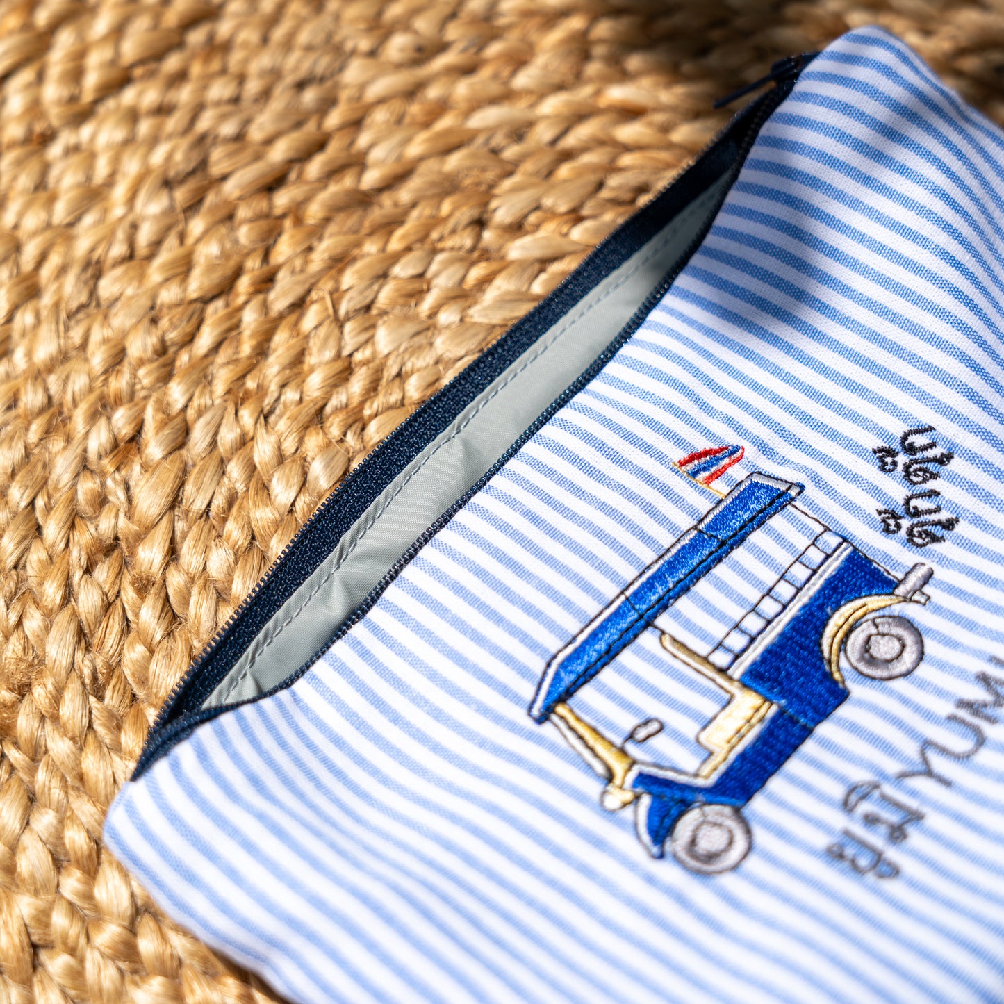 Stripe customize pouch  TUKTUK
