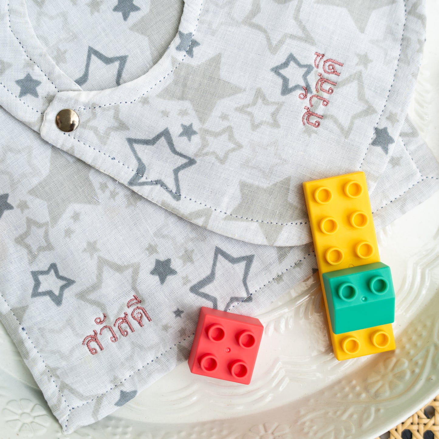 Custom Baby Bib & mini towel set