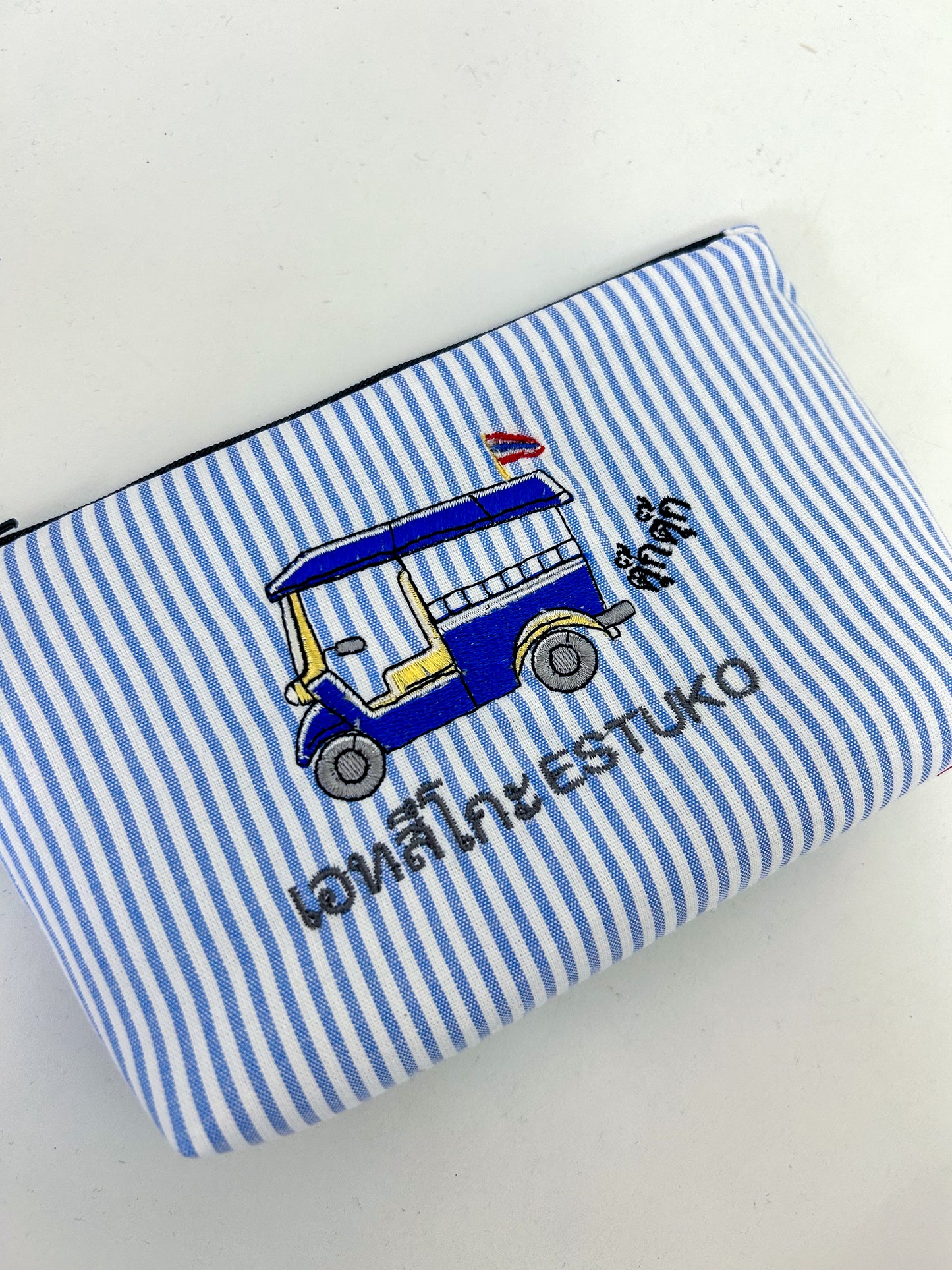 Stripe customize pouch  TUKTUK