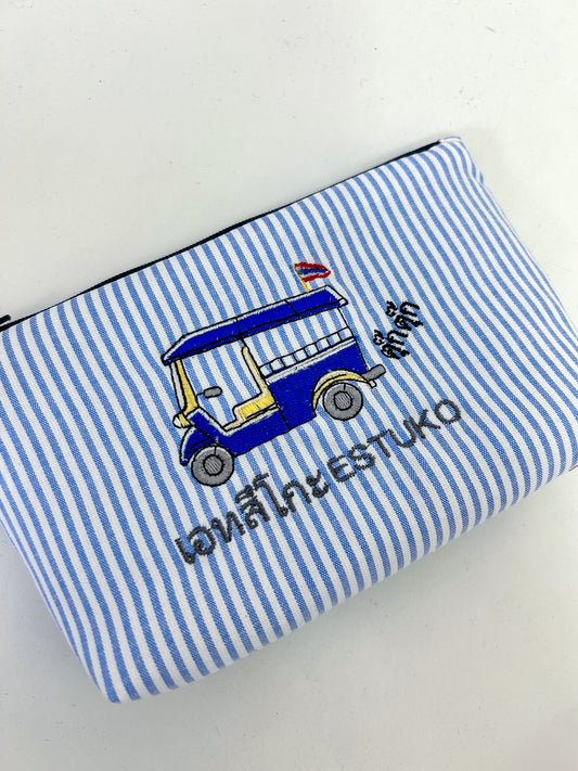 Stripe customize pouch  TUKTUK