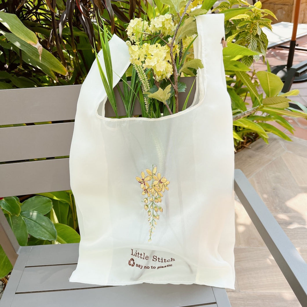 Organdy Golden Flower Eco Bag